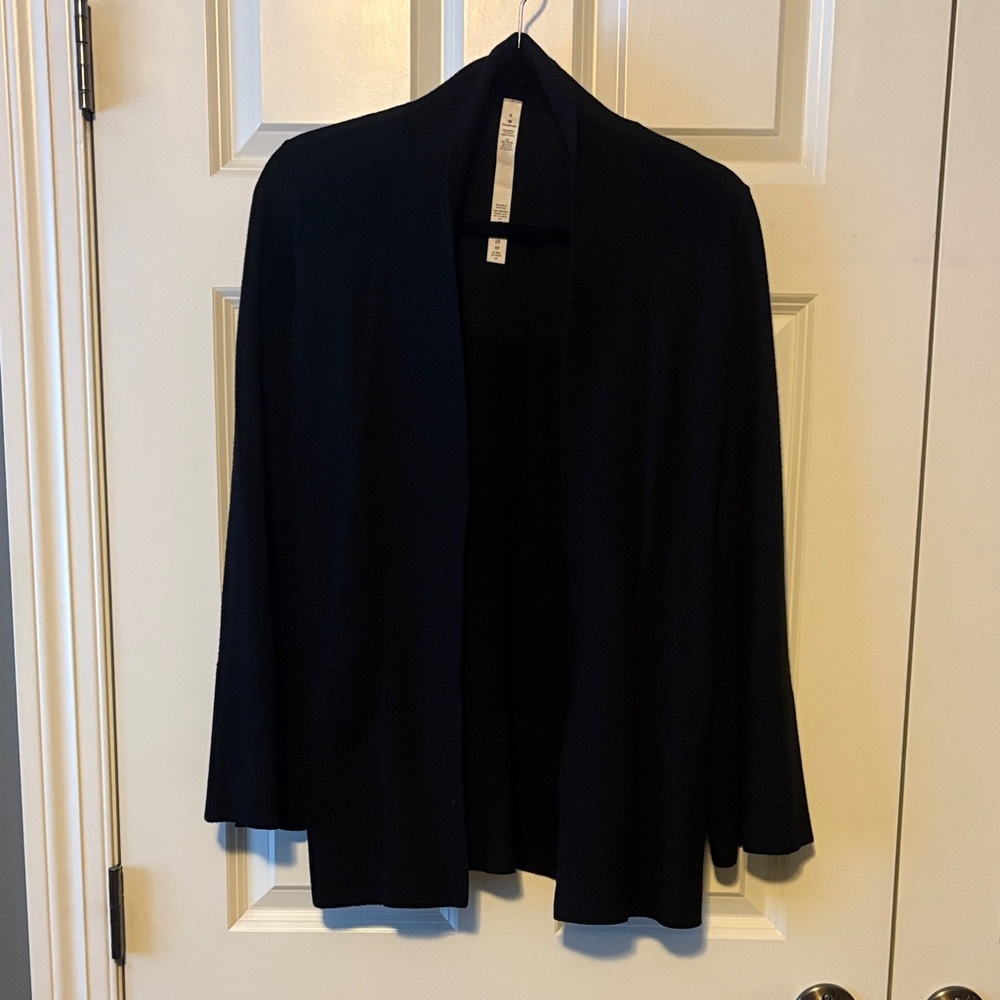 lululemon athletica Black Open Cardigan